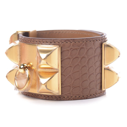 Hermes Matte Alligator Collier De Chien CDC M Maize 3 of 7