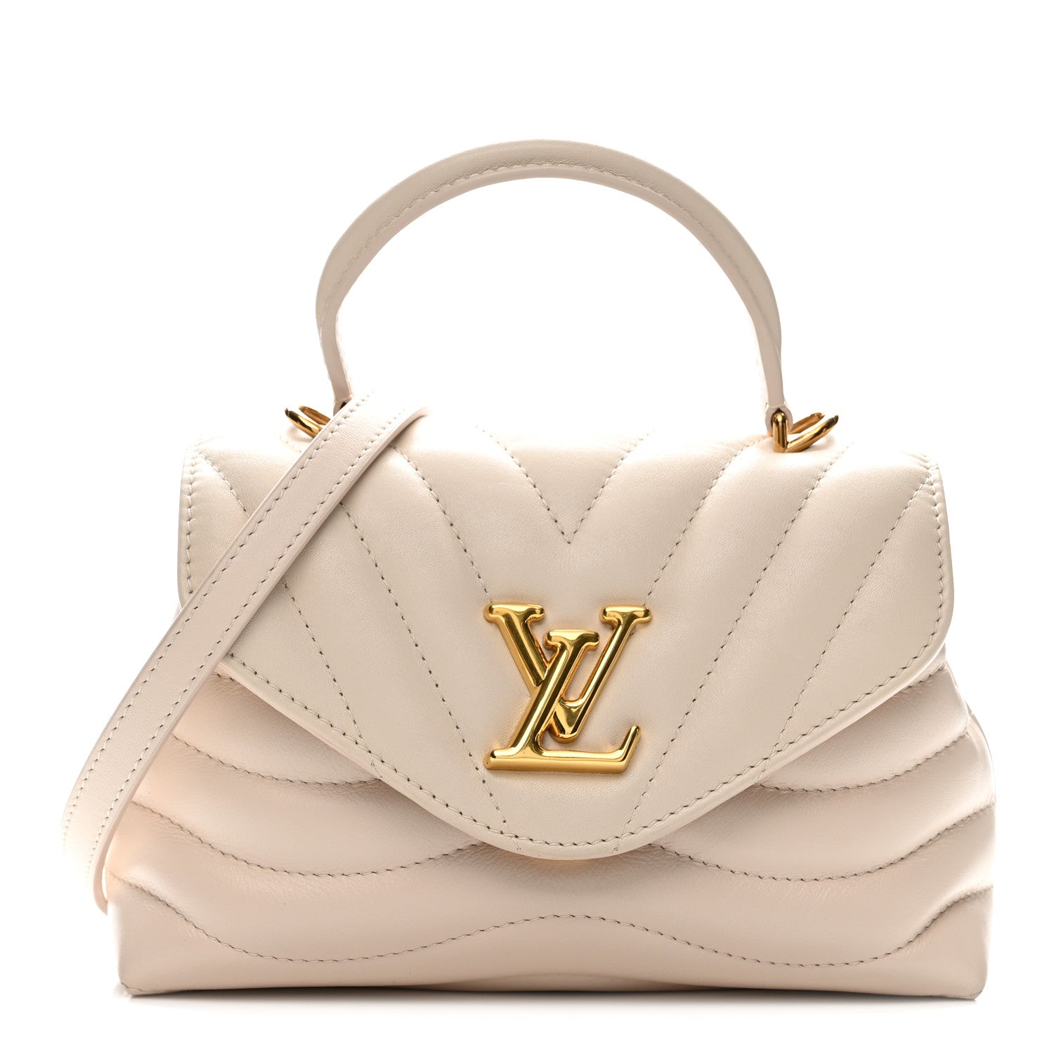 Louis Vuitton Calfskin Hold Me New Wave Ivory 1 of 14