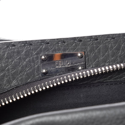 Fendi Cuoio Romano Selleria Monster Eyes Large Peekaboo Iconic Fit Satchel Asfalto 8 of 16