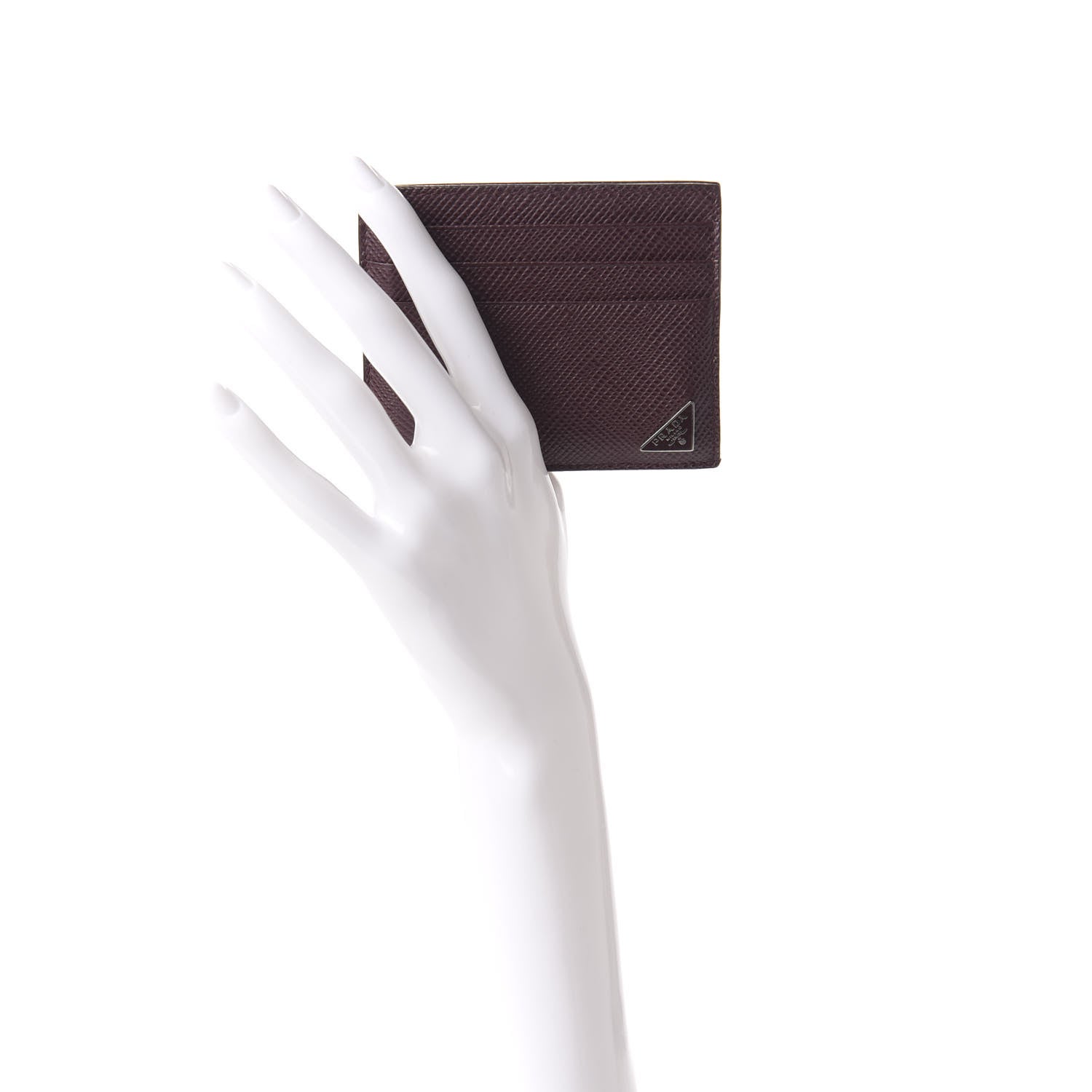 Prada Saffiano Card Case Granato 2 of 7