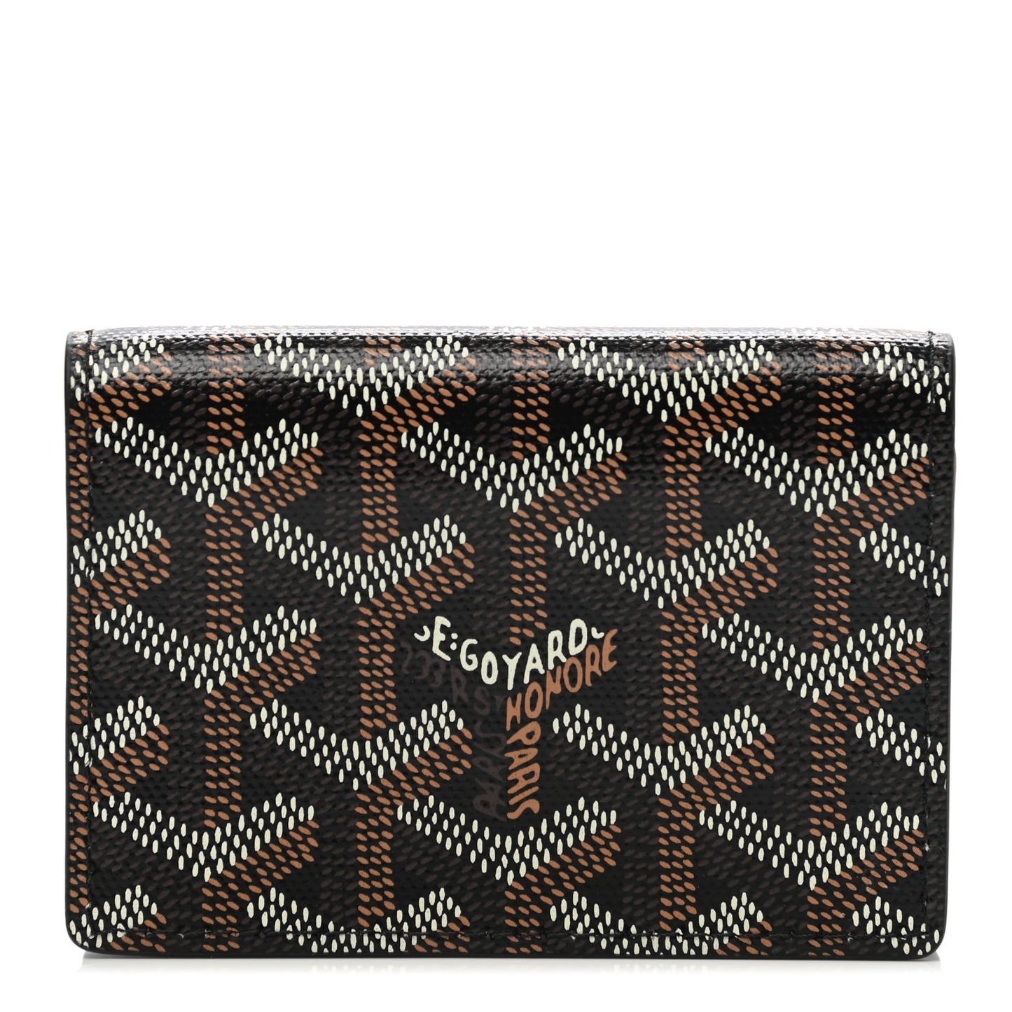 Goyardine Business Card Holder Black