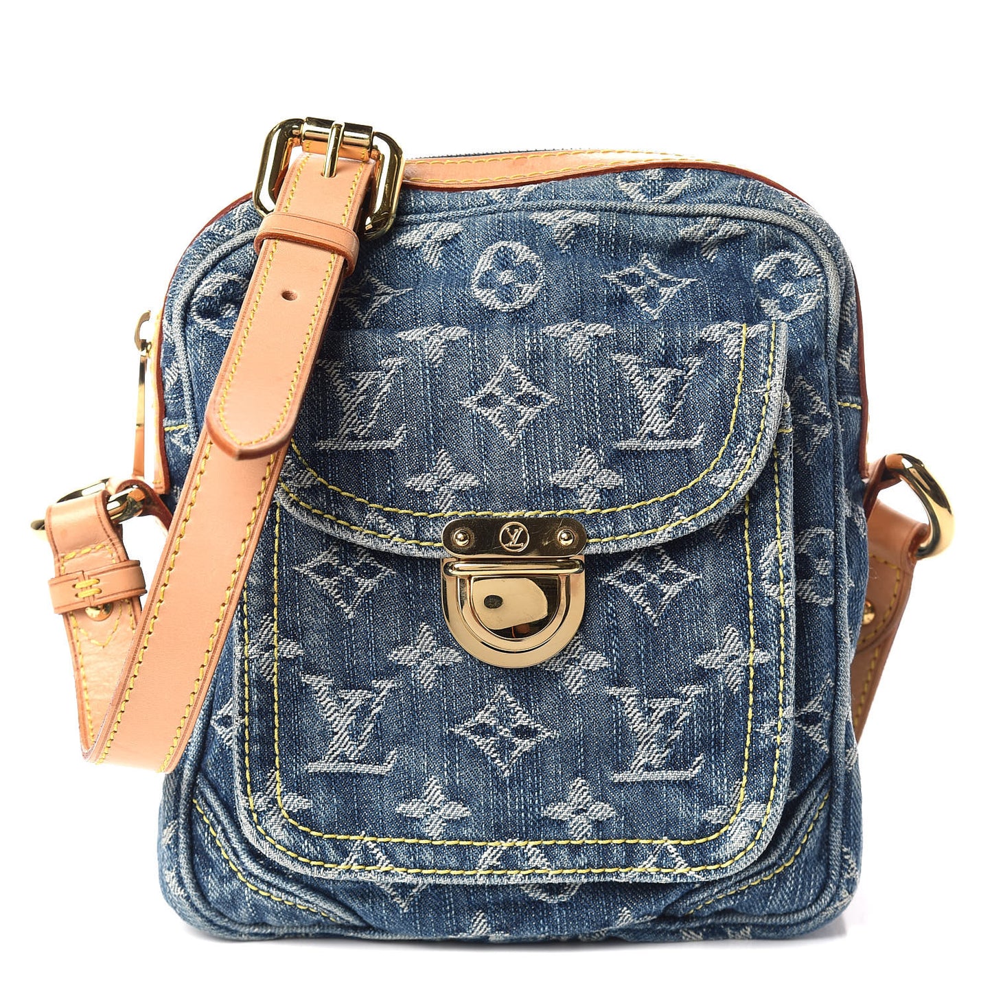 Denim Camera Bag Blue