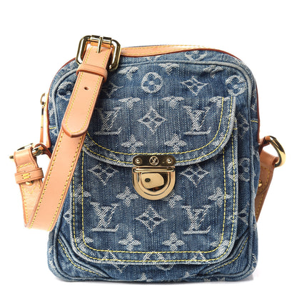 Louis Vuitton Denim Camera Bag Blue 1 of 10