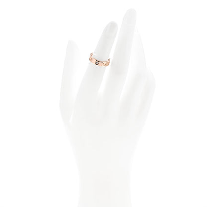 Cartier 18K Pink Gold Diamond 4mm LOVE Wedding Band Ring 47 4 2 of 4