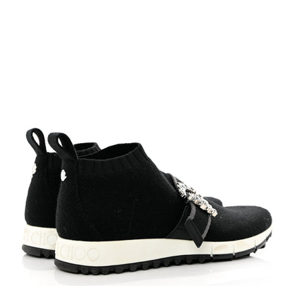 Jimmy Choo Knit Crystal Cheri Oakland Sneaker 36 Black 4 of 8