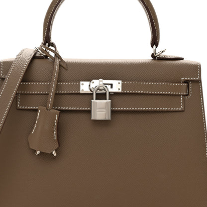 Hermes Epsom Kelly Sellier 25 Etoupe 9 of 11