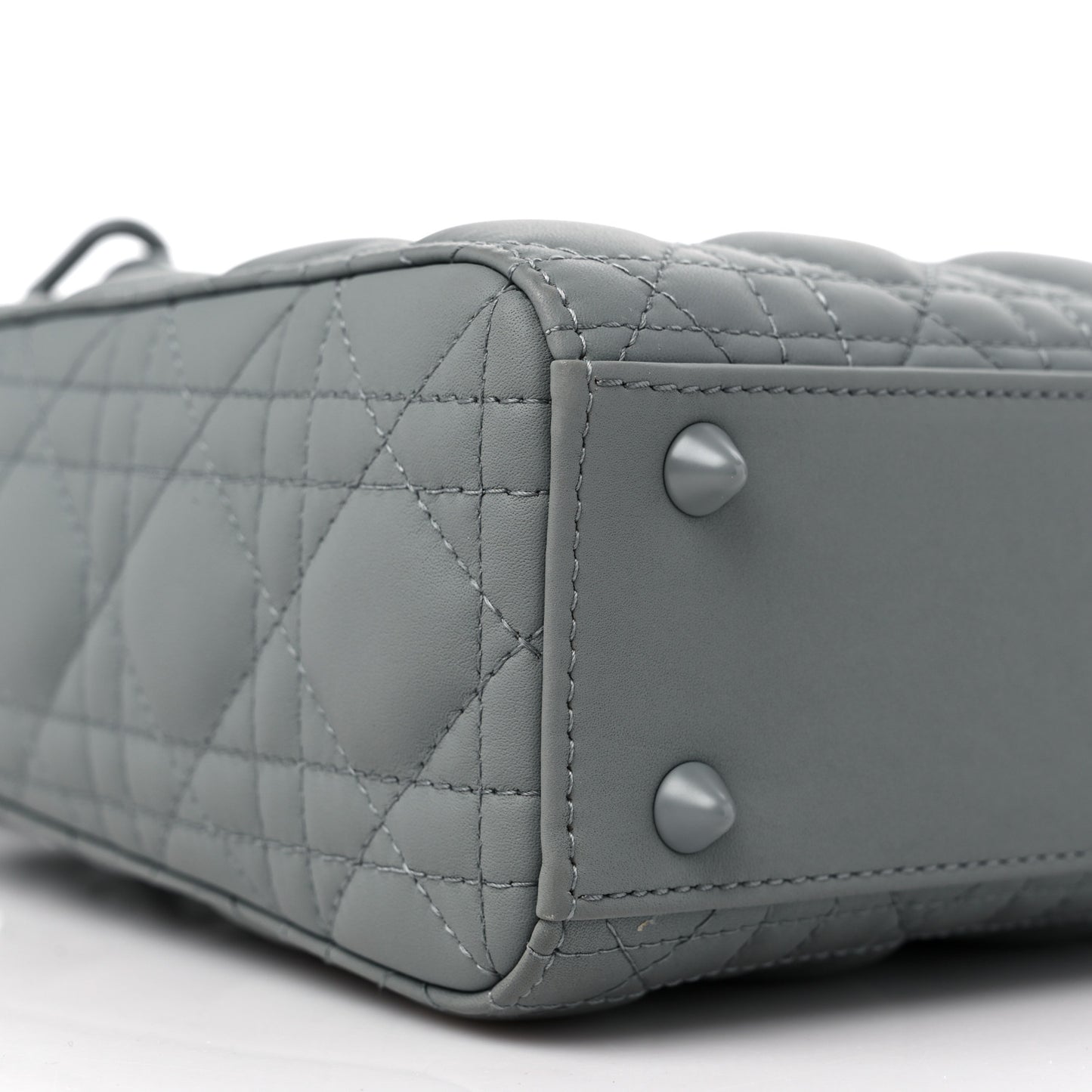 Ultra Matte Calfskin Cannage Small My ABCDior Lady Dior Gray