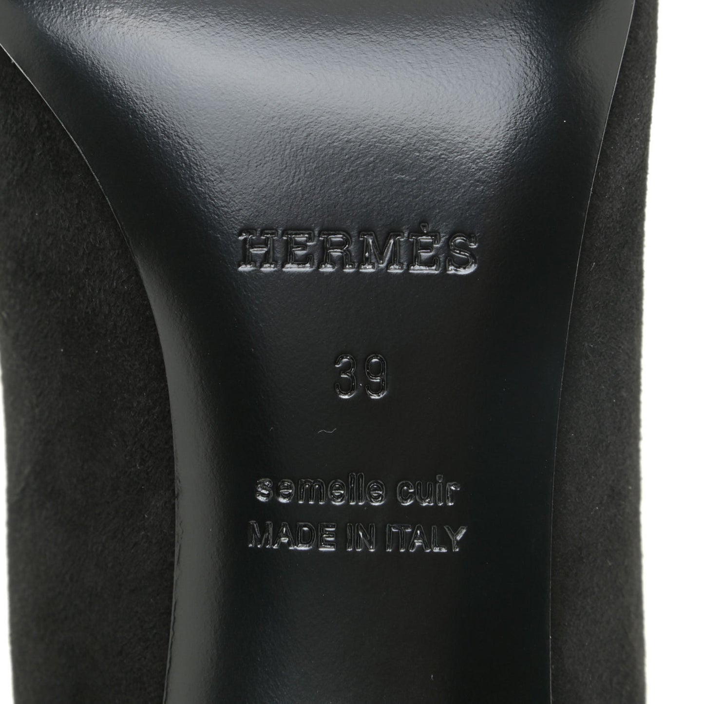 Chevre Velours Blush Pumps 39 Black
