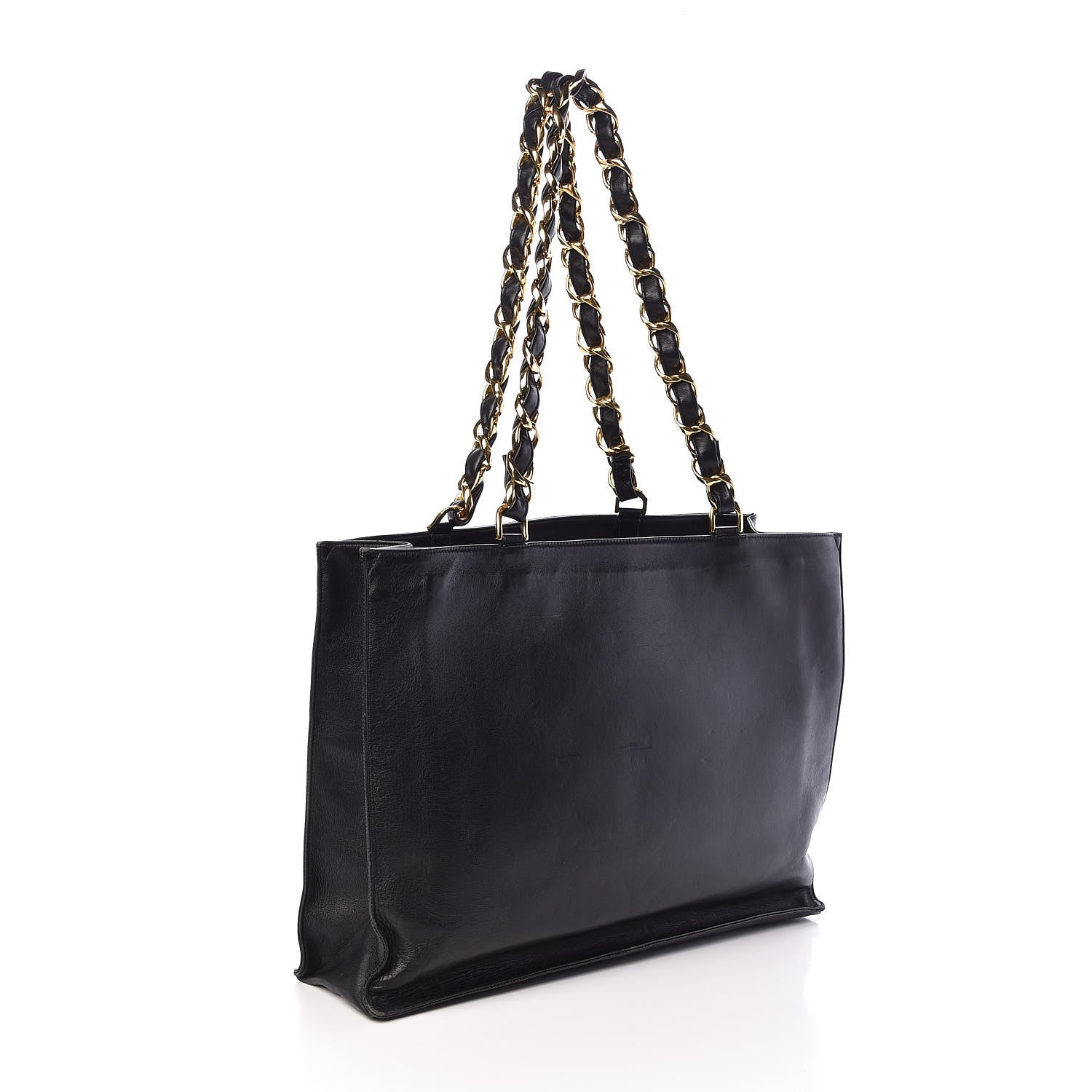 Chanel Lambskin CC Tote Black 3 of 17
