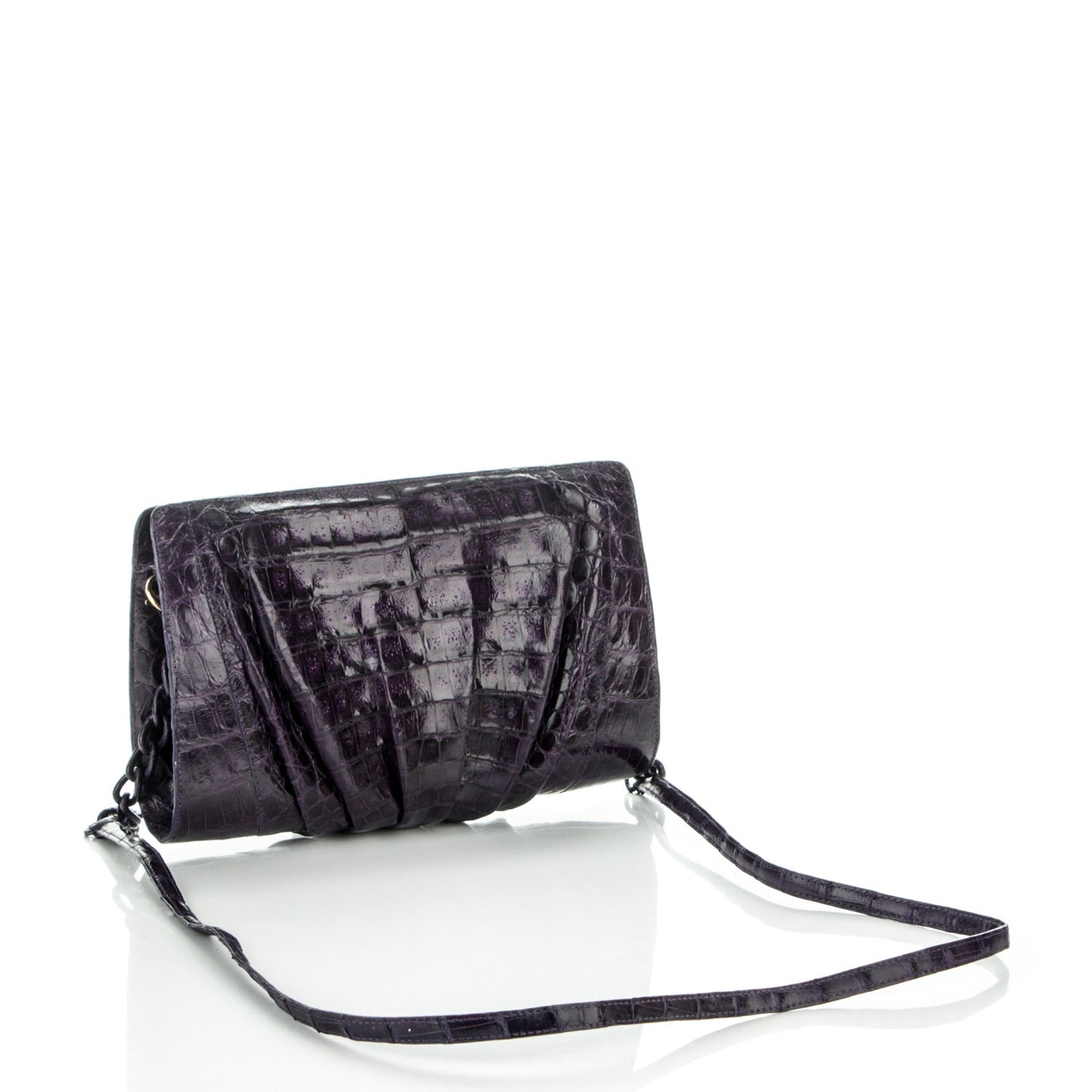 Crocodile Clutch Purple