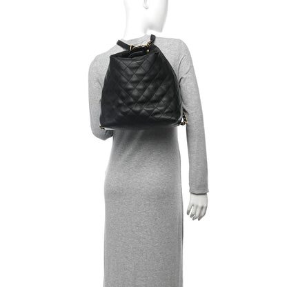 Chanel Calfskin Quilted Large Backpack Black 2 of 10