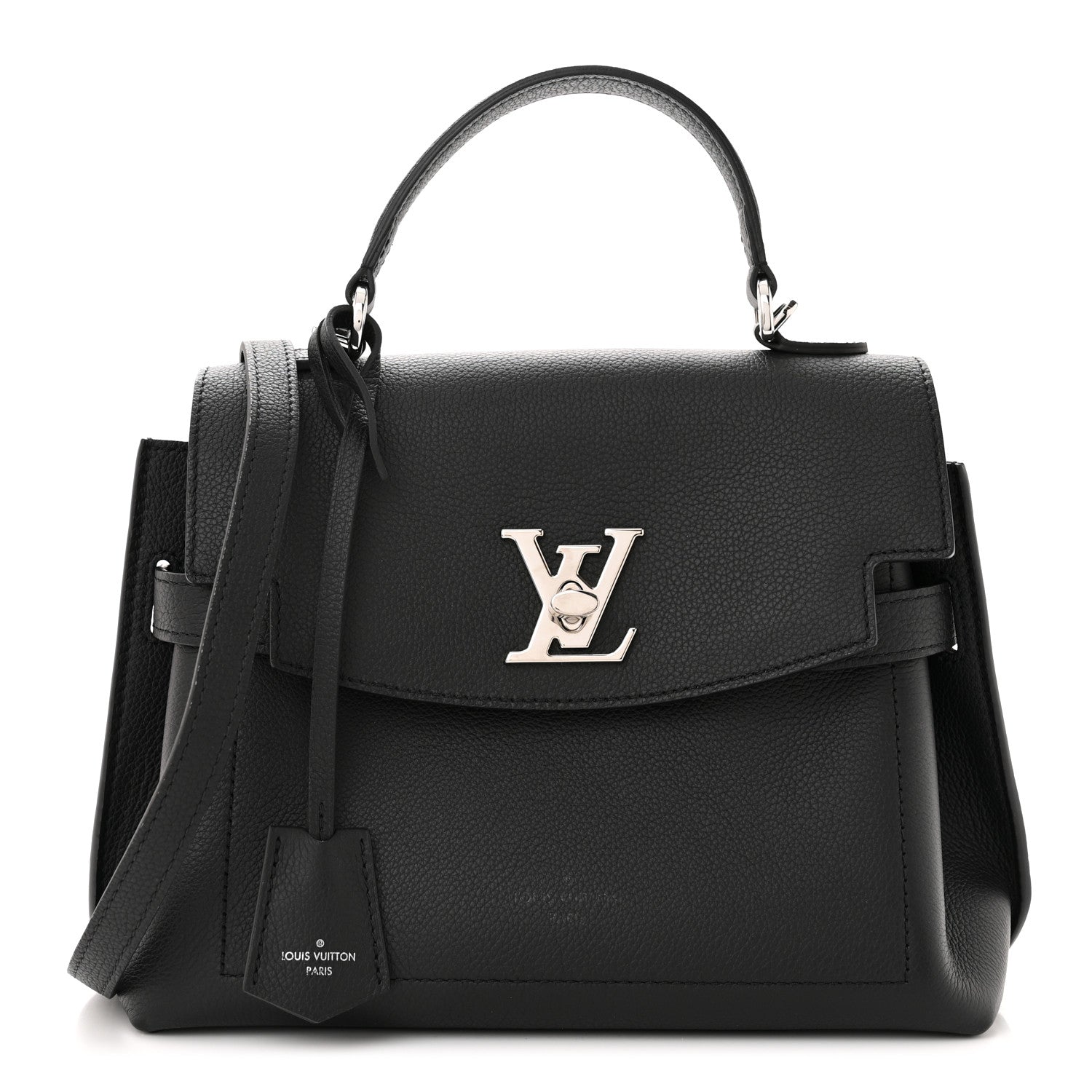 Louis Vuitton Calfskin Lockme Ever BB Black 1 of 9