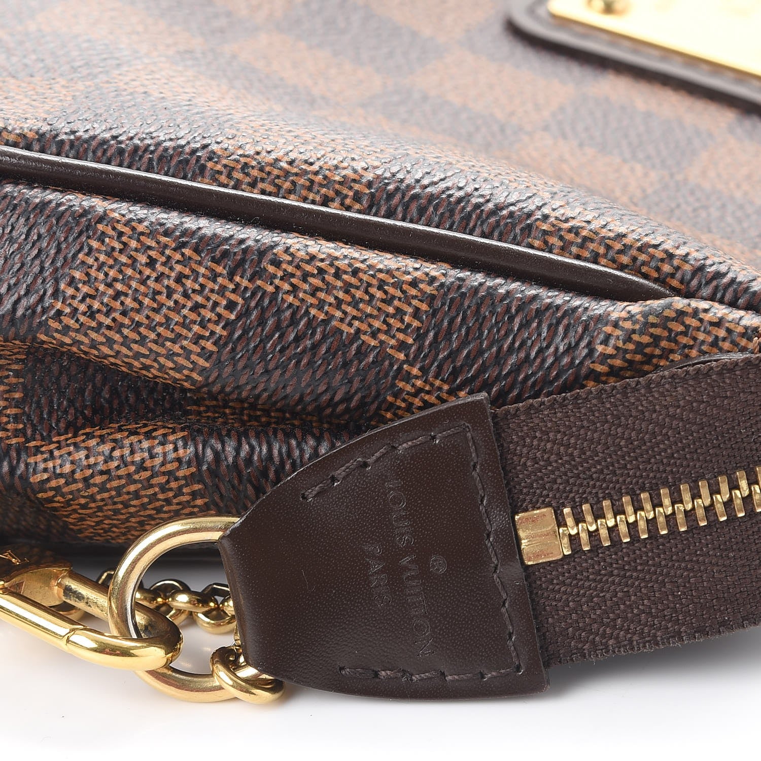 Louis Vuitton Damier Ebene Eva Clutch 6 of 13