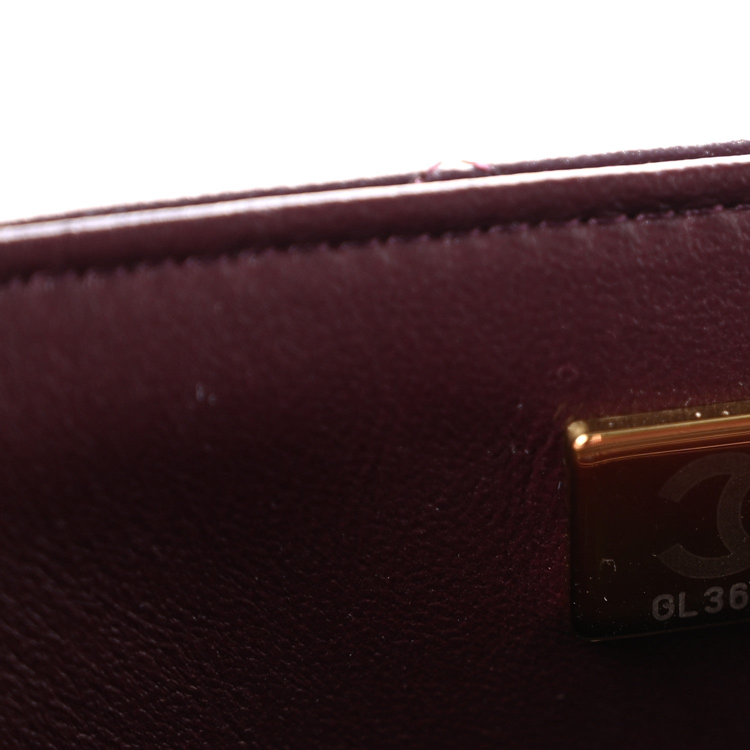 Chanel Lambskin Quilted Mini Rectangular Flap Burgundy 7 of 11