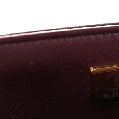 Chanel Lambskin Quilted Mini Rectangular Flap Burgundy 7 of 11