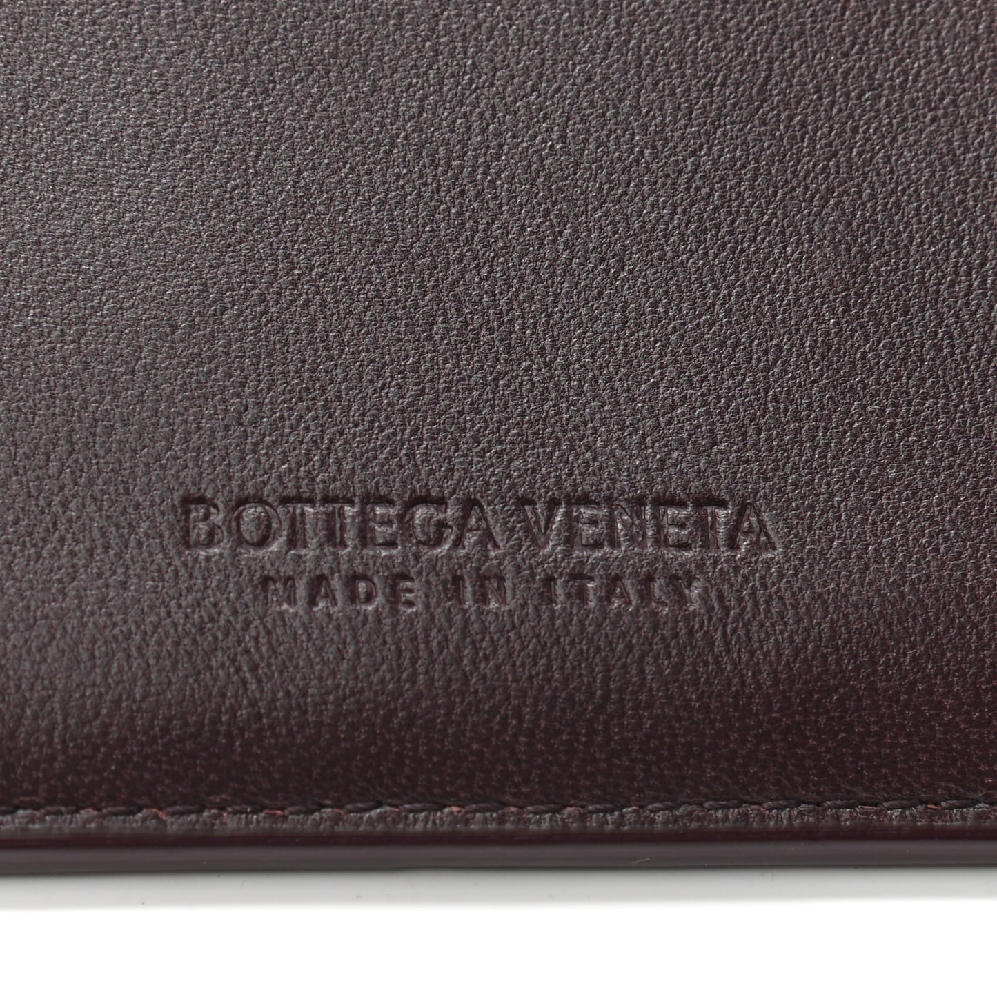 Nappa Maxi Intrecciato Card Holder Grape
