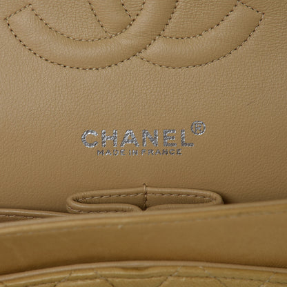 Chanel Lambskin Quilted Medium Double Flap Beige 6 of 20