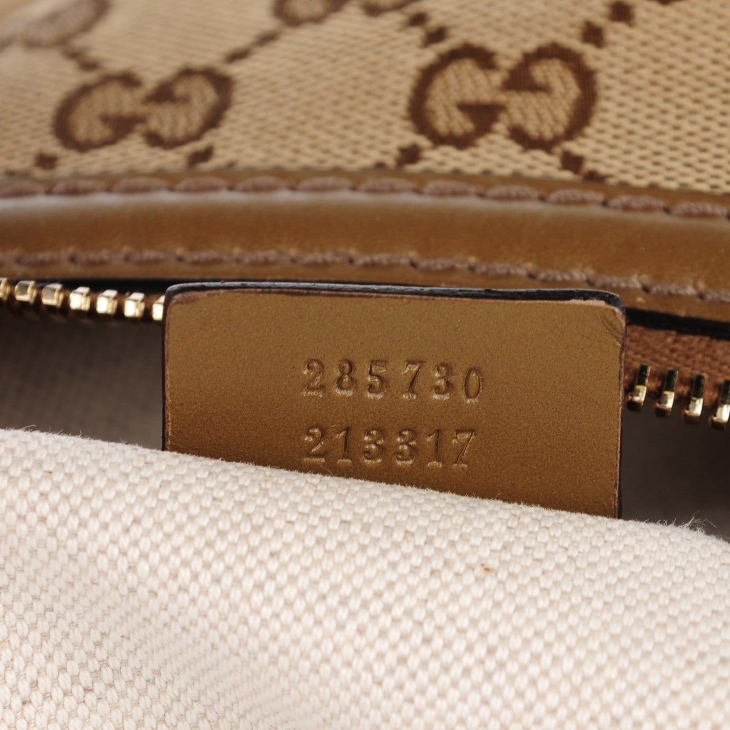 Gucci Monogram Large Sukey Top Handle Brown 8 of 8
