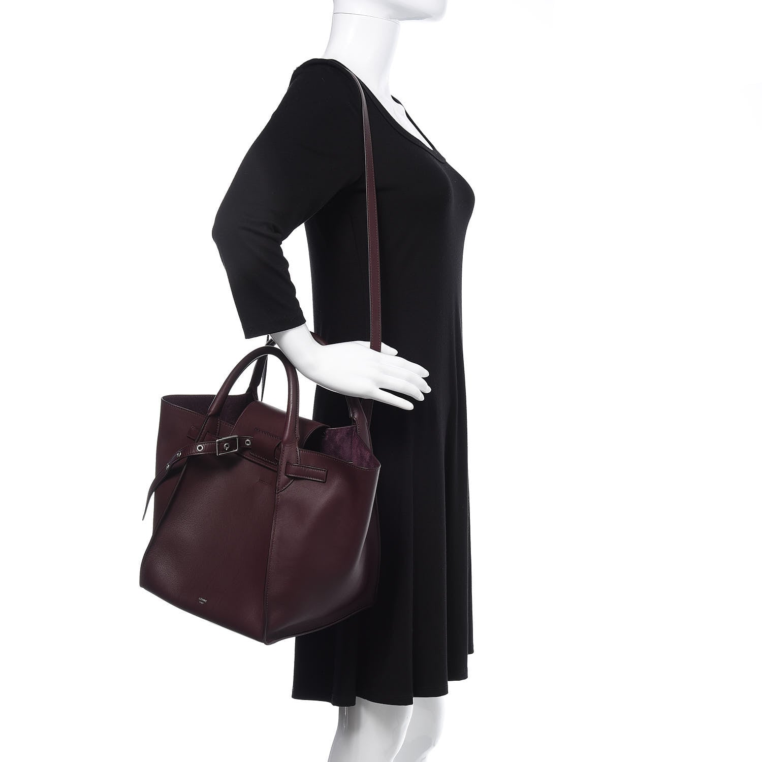 Celine Smooth Calfskin Small Big Bag Burgundy 1 of 13