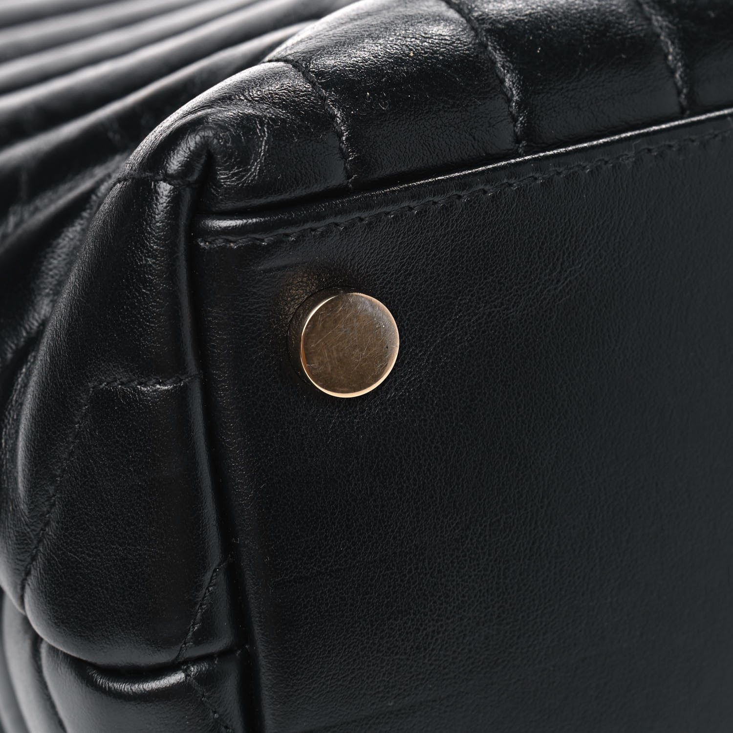 Saint Laurent Calfskin Y Quilted Monogram Large Loulou Chain Satchel Black 7 of 9