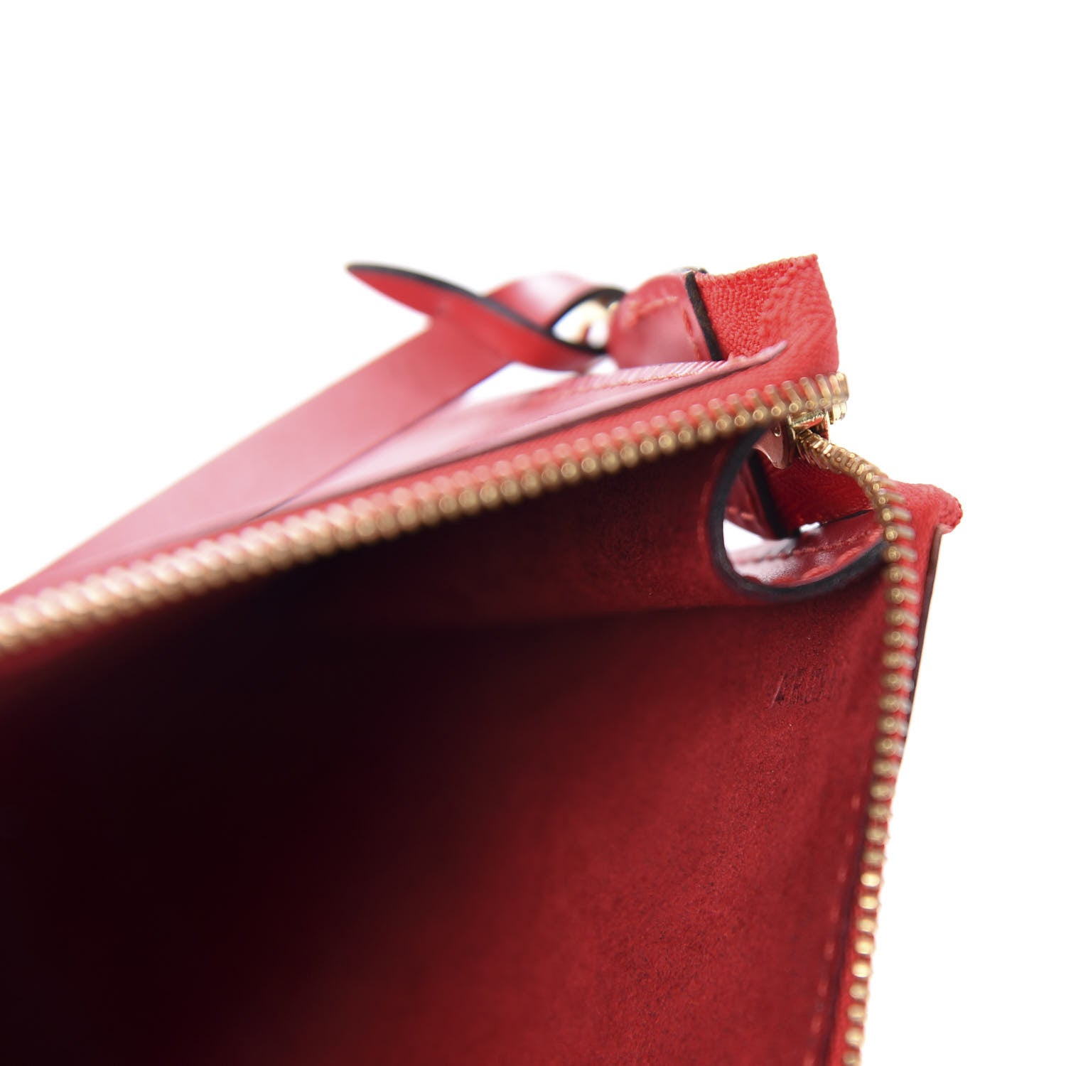Louis Vuitton Epi Pochette Accessories 24 Castillan Red 10 of 11