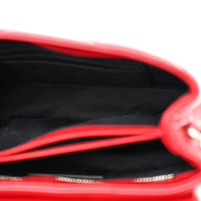 Saint Laurent Calfskin Y Quilted Monogram Toy Loulou Crossbody Bag Rouge Eros 5 of 12