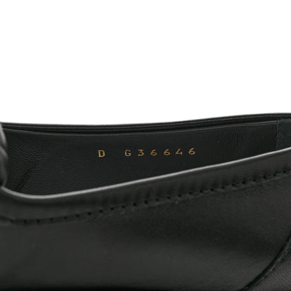Chanel Lambskin Quilted CC Turnlock Loafers 38 Black 6 of 9