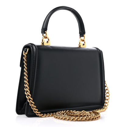 Dolce & Gabbana Smooth Calfskin Small Devotion Envelope Top Handle Bag Black 3 of 11