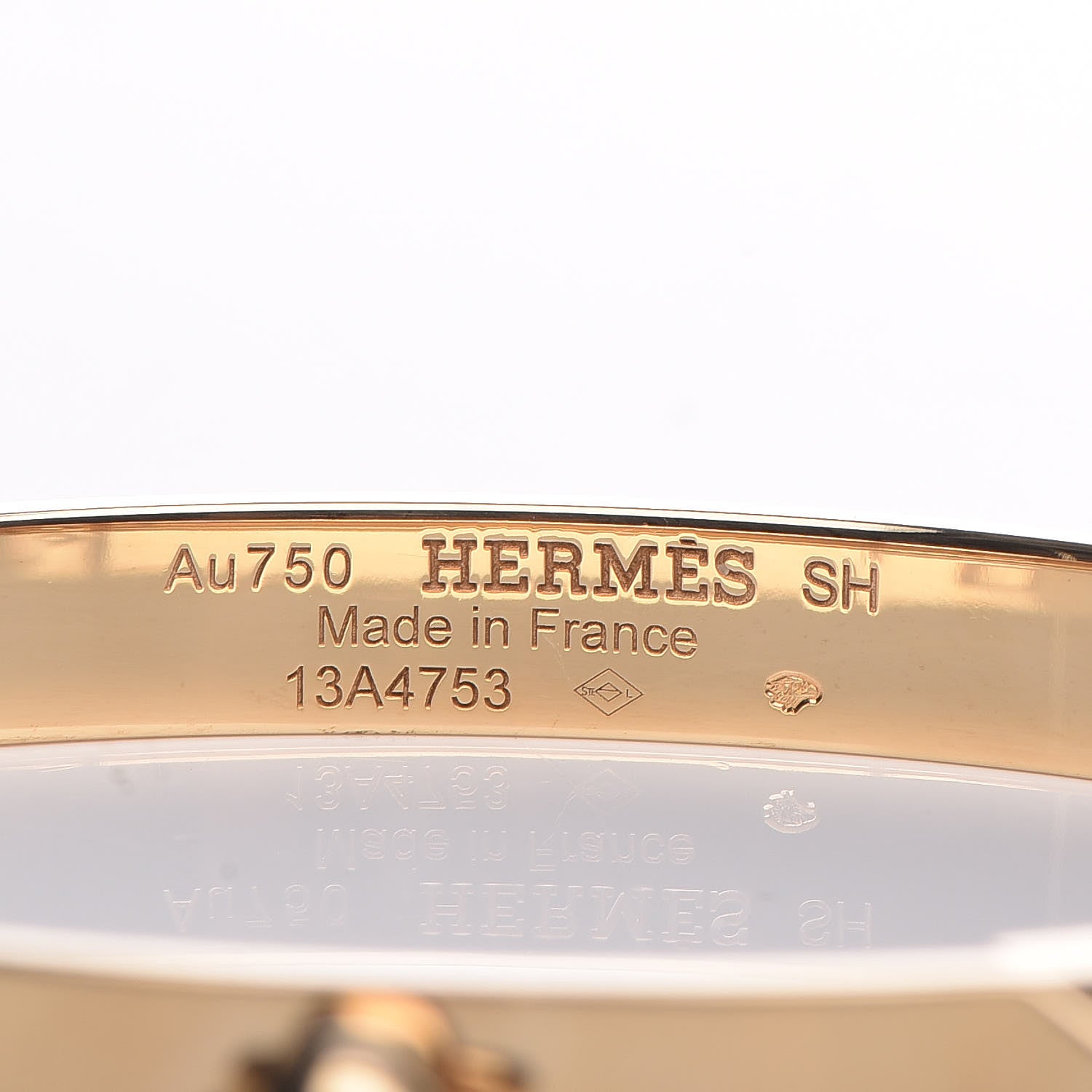 Hermes 18K Yellow Gold PM Collier De Chien Bracelet SH 4 of 4