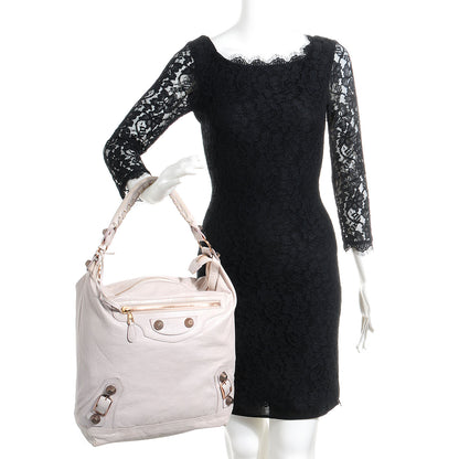 Balenciaga Agneau Giant 21 Rose Gold Hardware Day Hobo Nacre 2 of 12