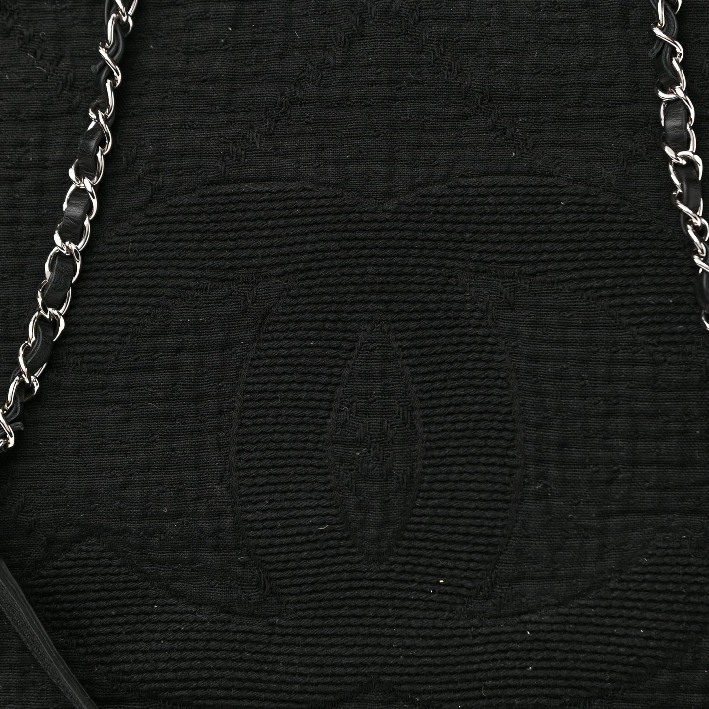 Canvas Extra Large Double Face Shopping Tote Black