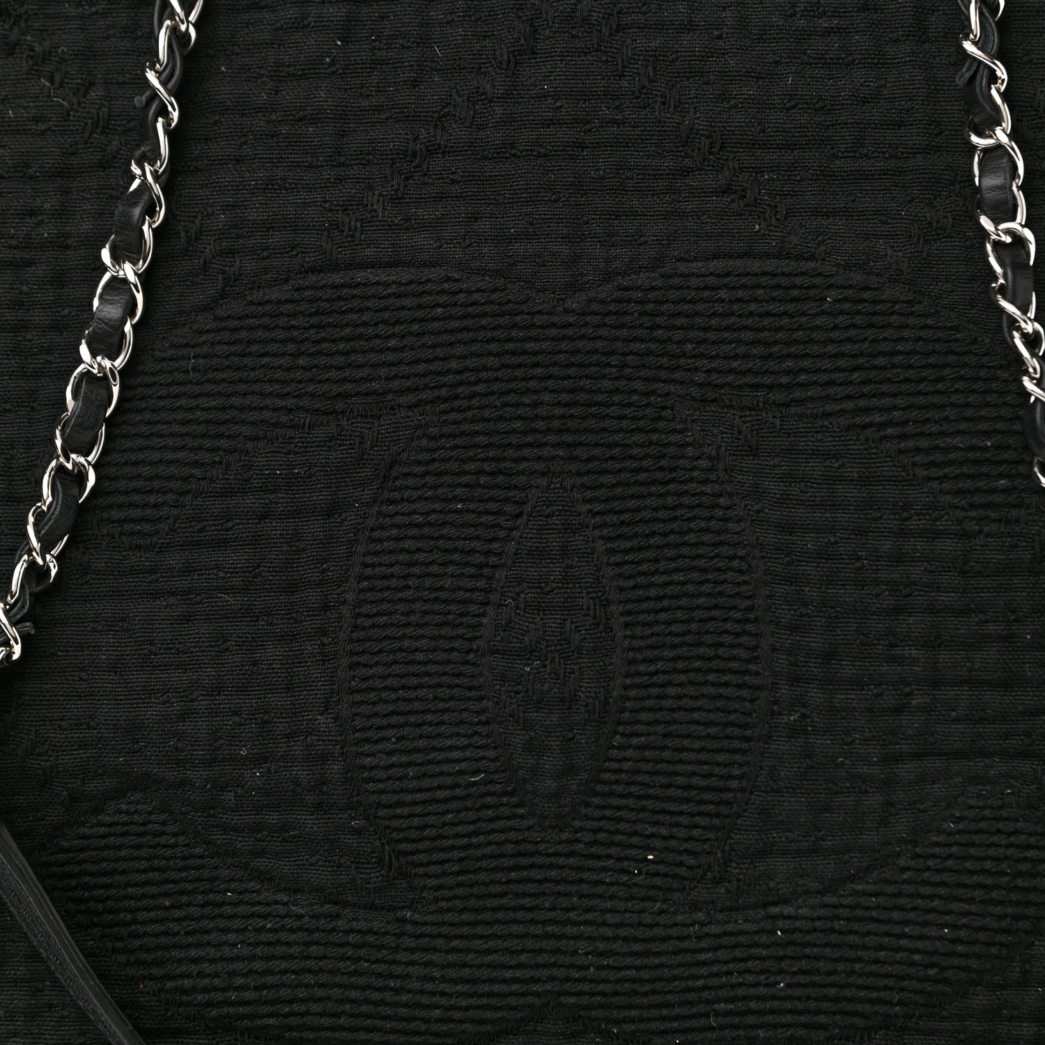 Chanel Canvas Extra Large Double Face Shopping Tote Black 8 of 10