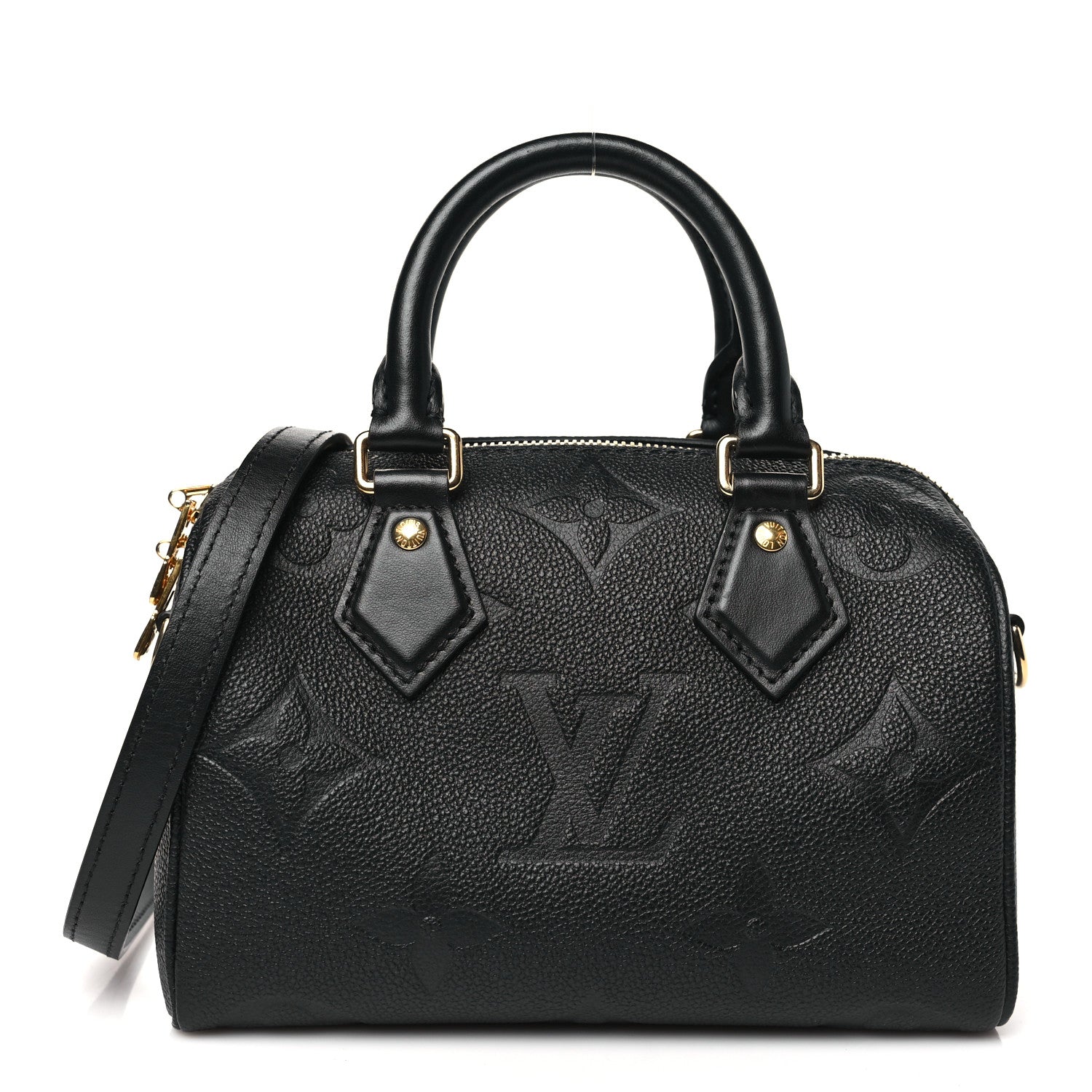 Louis Vuitton Empreinte Monogram Giant Speedy Bandouliere 20 Black 1 of 9