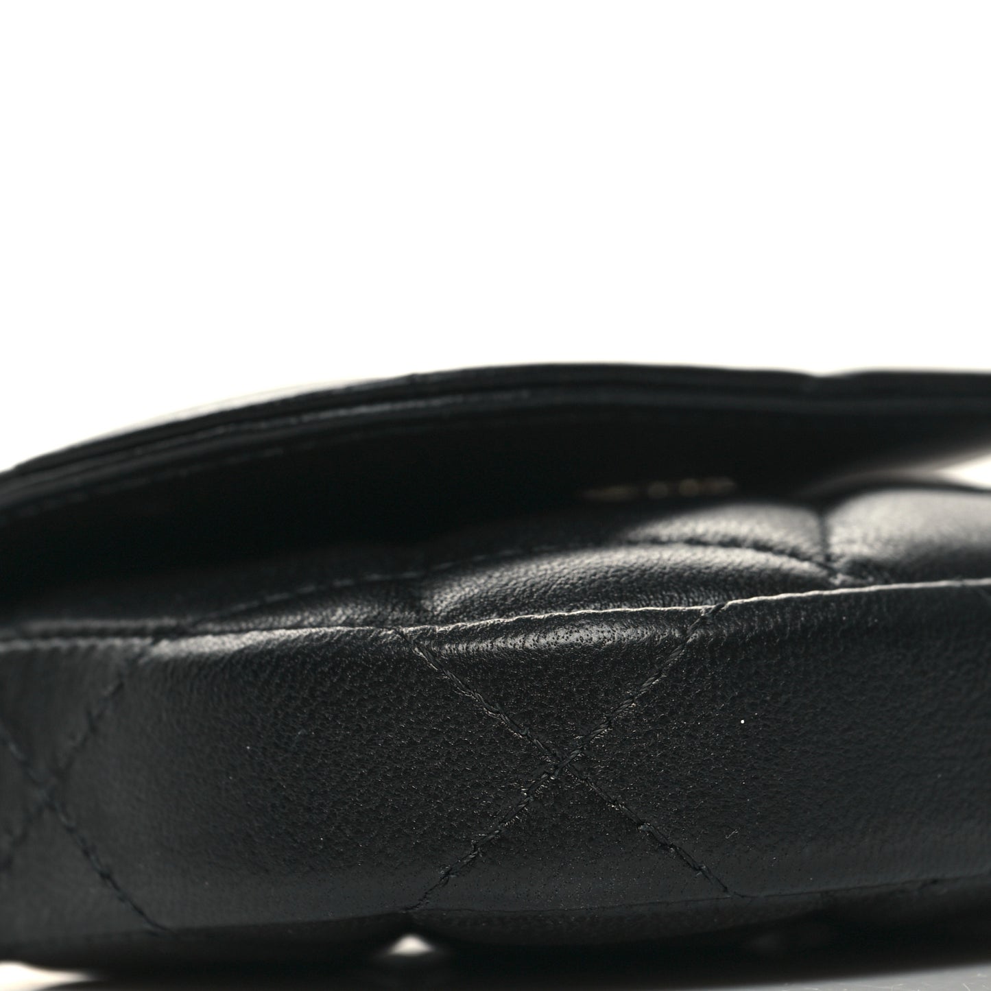 Lambskin Quilted Pearl Top Handle Clutch With Chain Black