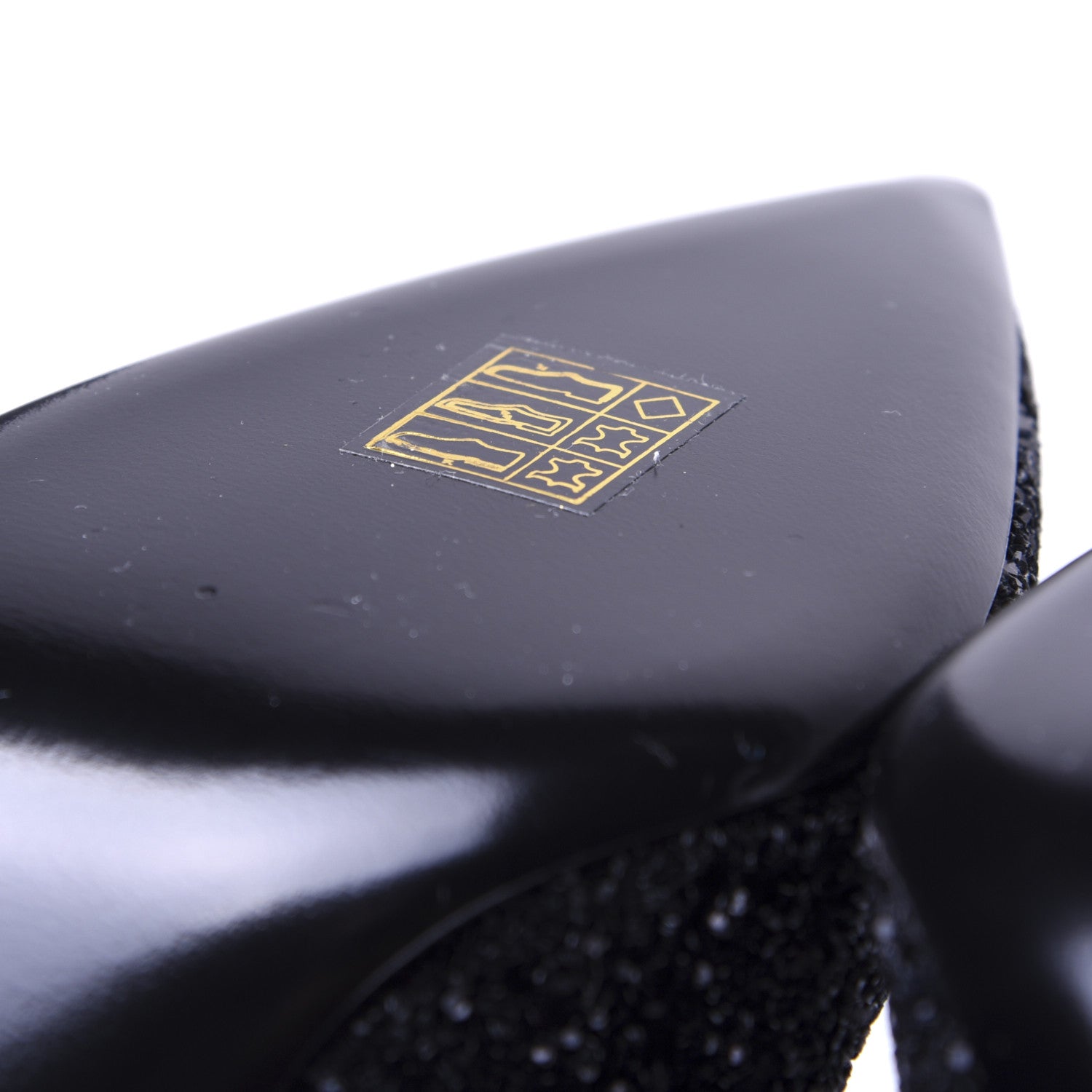 Saint Laurent Glitter Era Pumps 39.5 Black Silver 16 of 17