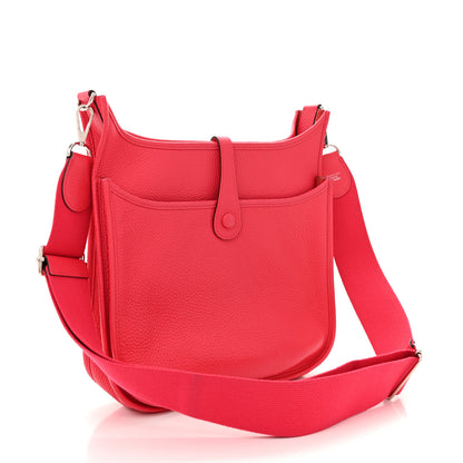 Hermes Taurillon Clemence Evelyne III PM Rose Extreme 3 of 15