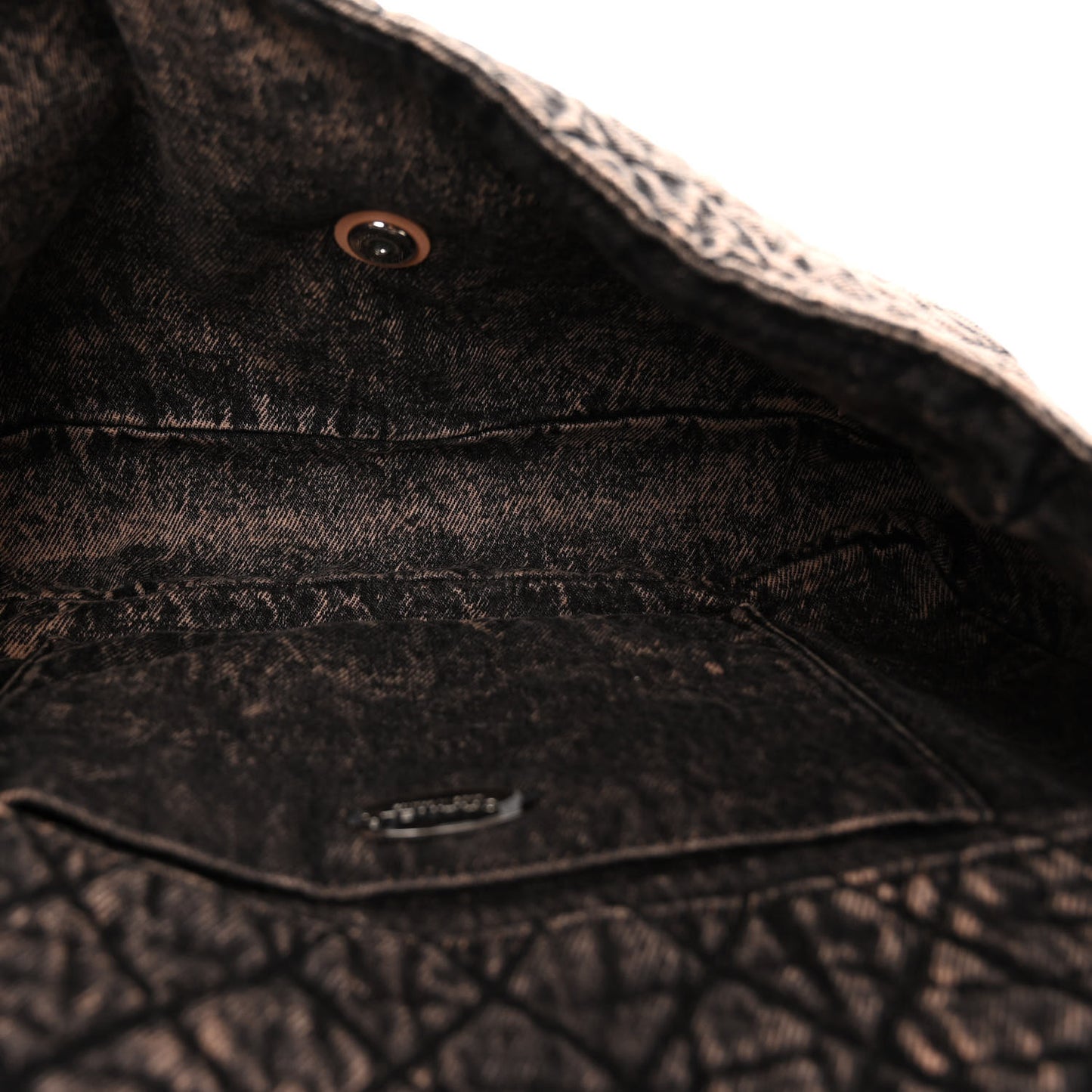 Denim Quilted Denimpression Flap Rose Clair