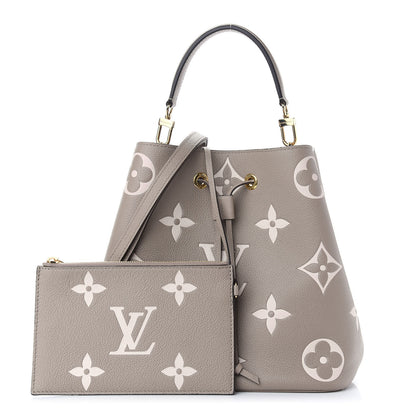 Louis Vuitton Empreinte Monogram Giant Neonoe MM Tourterelle Creme 1 of 11