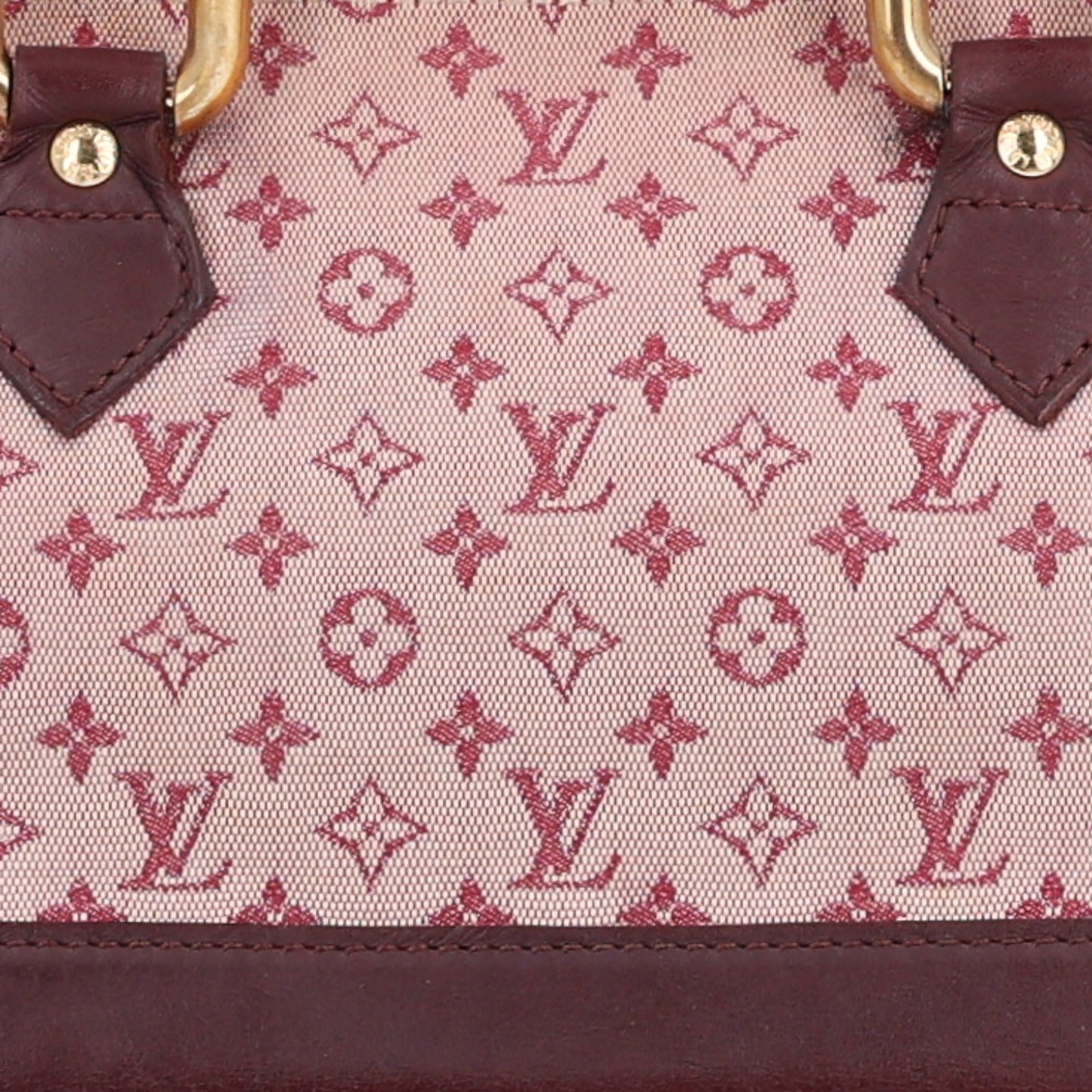 Mini Monogram Alma Long Cherry