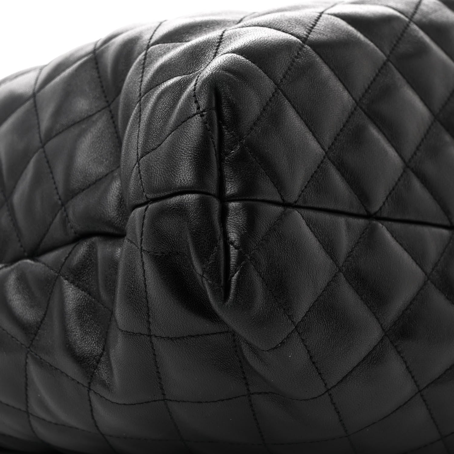 Saint Laurent Lambskin Quilted Maxi Icare Shopping Tote Black 11 of 12