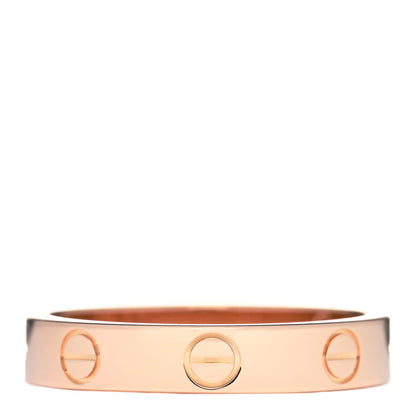 Cartier 18K Pink Gold 3.5mm LOVE Wedding Band Ring 53 6.25 1 of 4