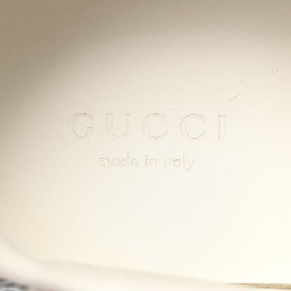 Gucci Calfskin GG Tennis Embossed Womens Platform 55mm Sneakers 38 Black White 6 of 9