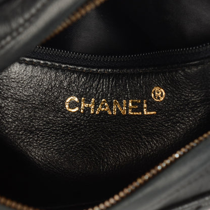 Chanel Lambskin Quilted Shoulder Bag Black 7 of 9
