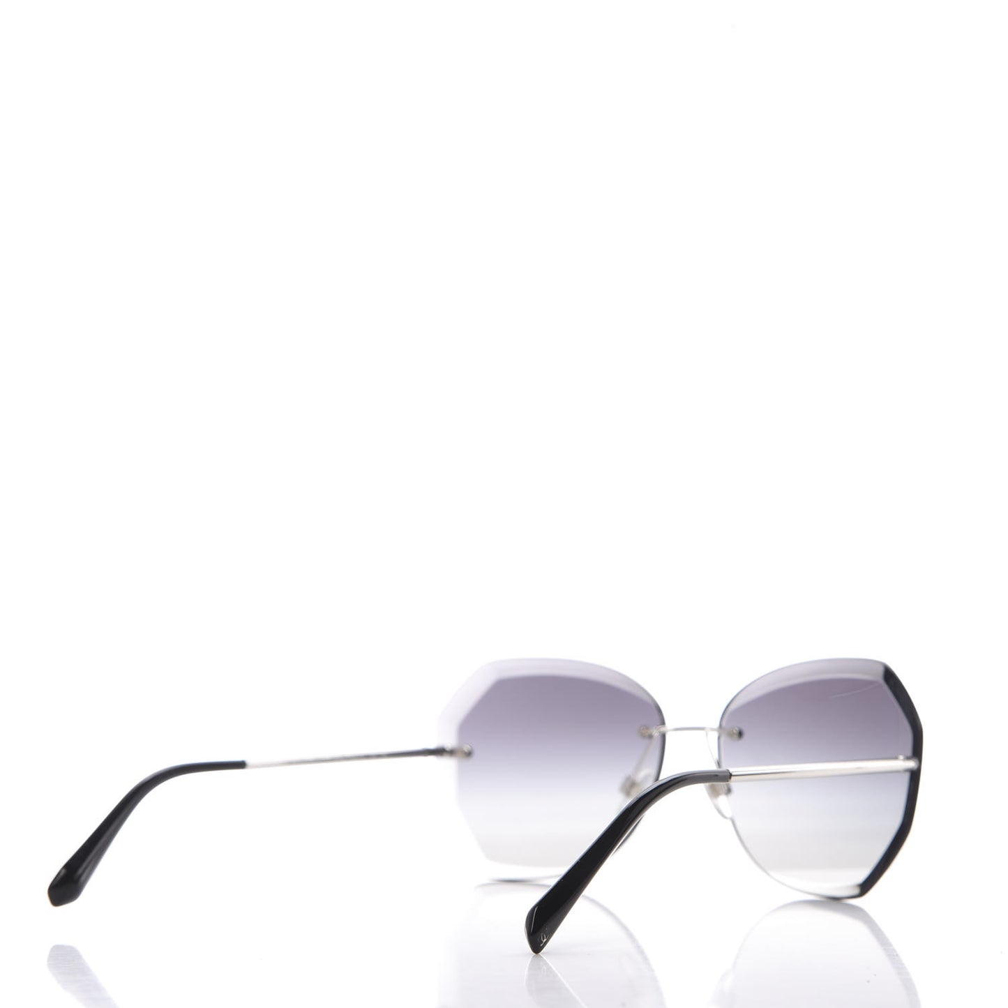 Metal Spring Round Sunglasses 4220 Silver