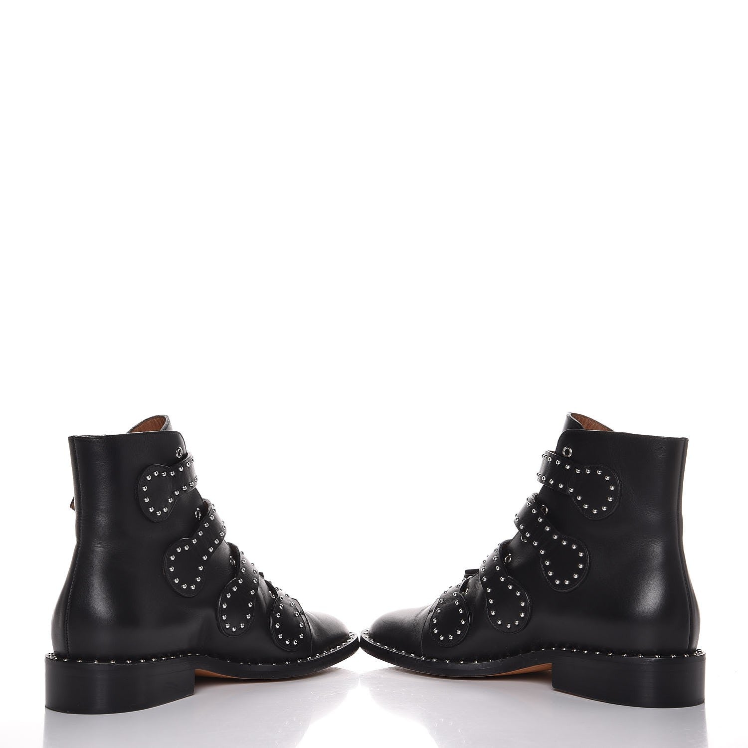 Givenchy Calfskin Studded Prue Buckle Bootie 35.5 Black 5 of 10
