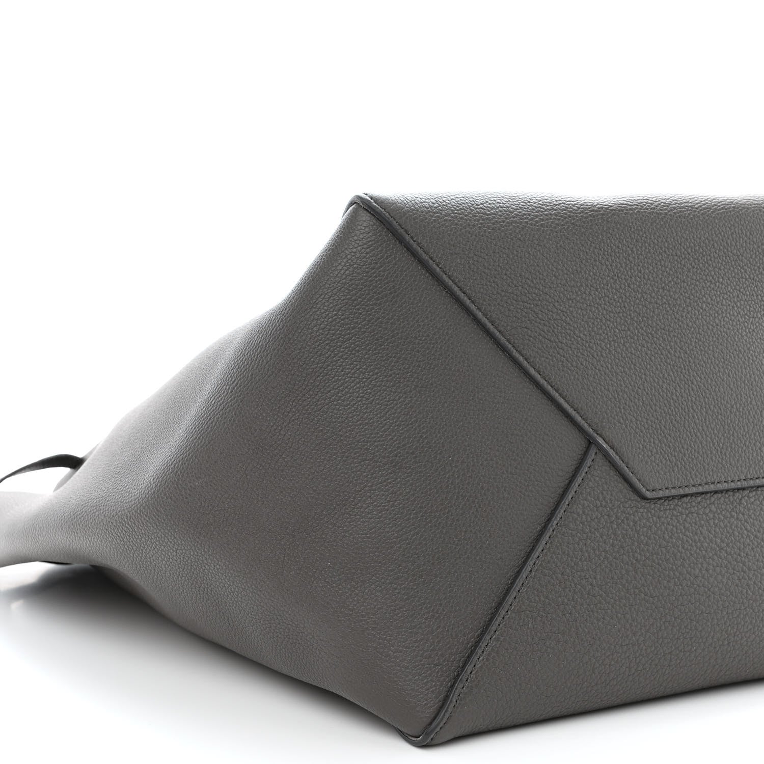 Celine Soft Grained Calfskin Small Belt Cabas Phantom Medium Grey 9 of 10