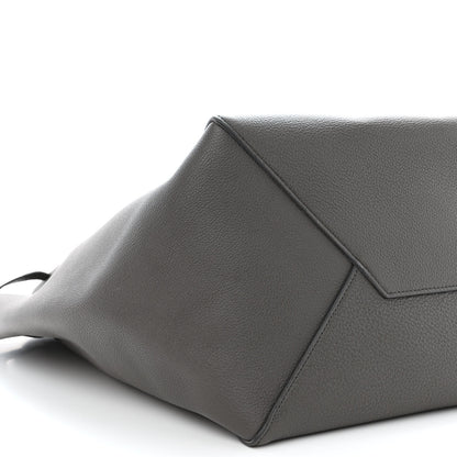 Celine Soft Grained Calfskin Small Belt Cabas Phantom Medium Grey 9 of 10