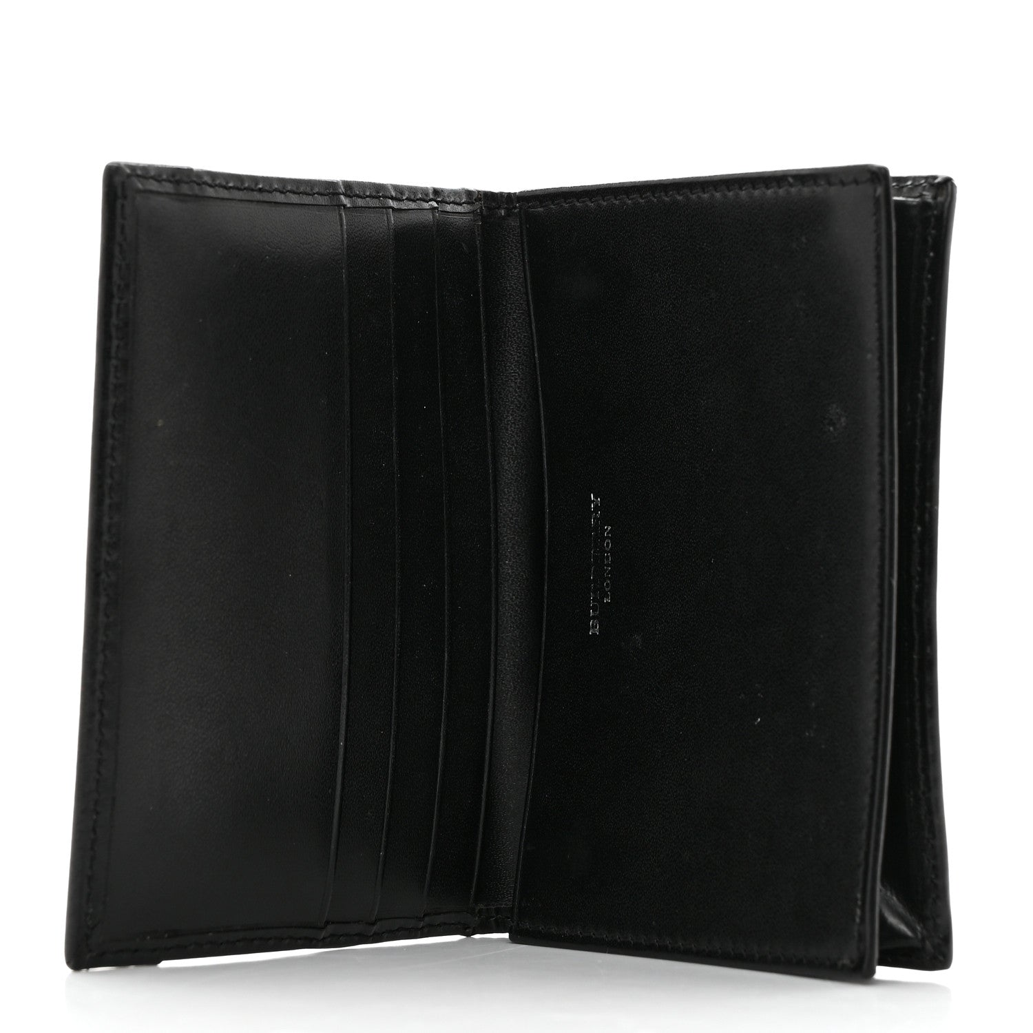 Burberry Calfskin House Check Card Case Black 5 of 8