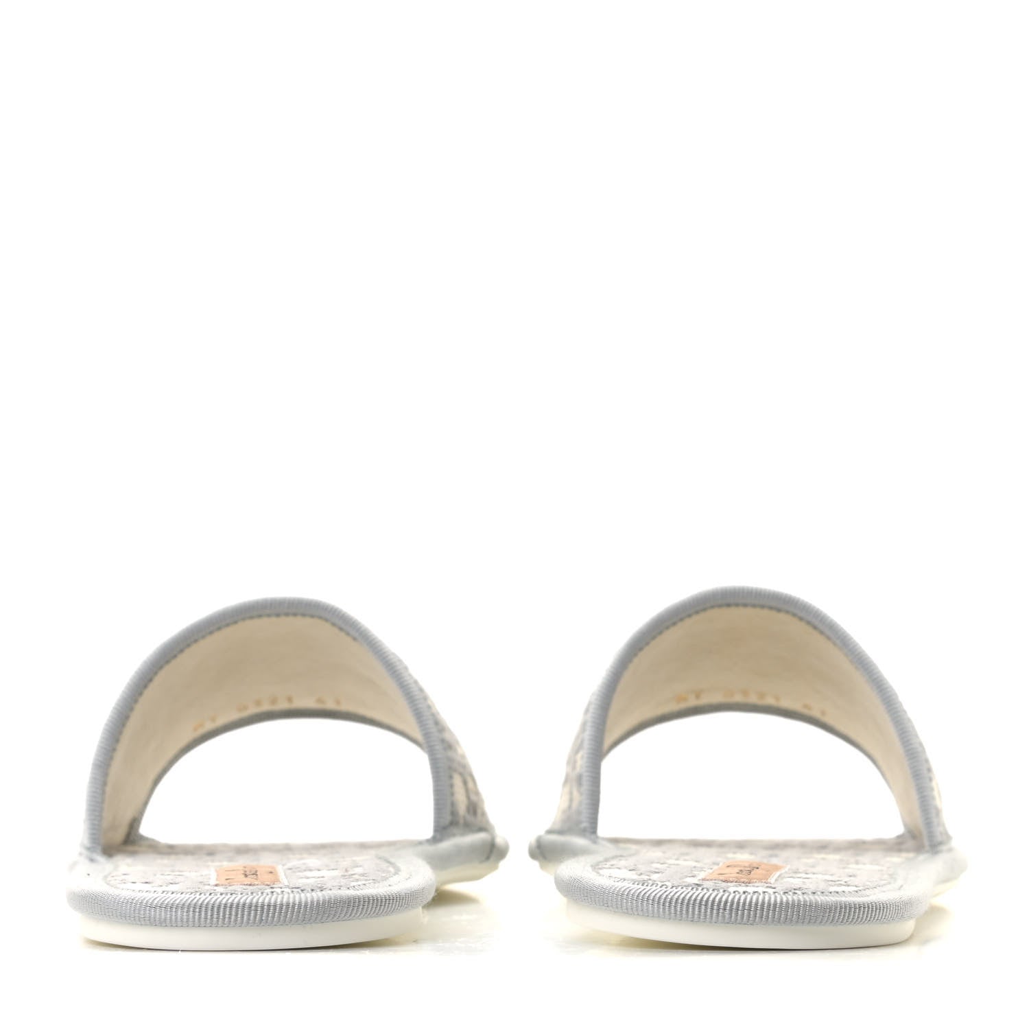 Christian Dior Velvet Oblique Chez Moi Sandal 41 Grey Stone 5 of 12