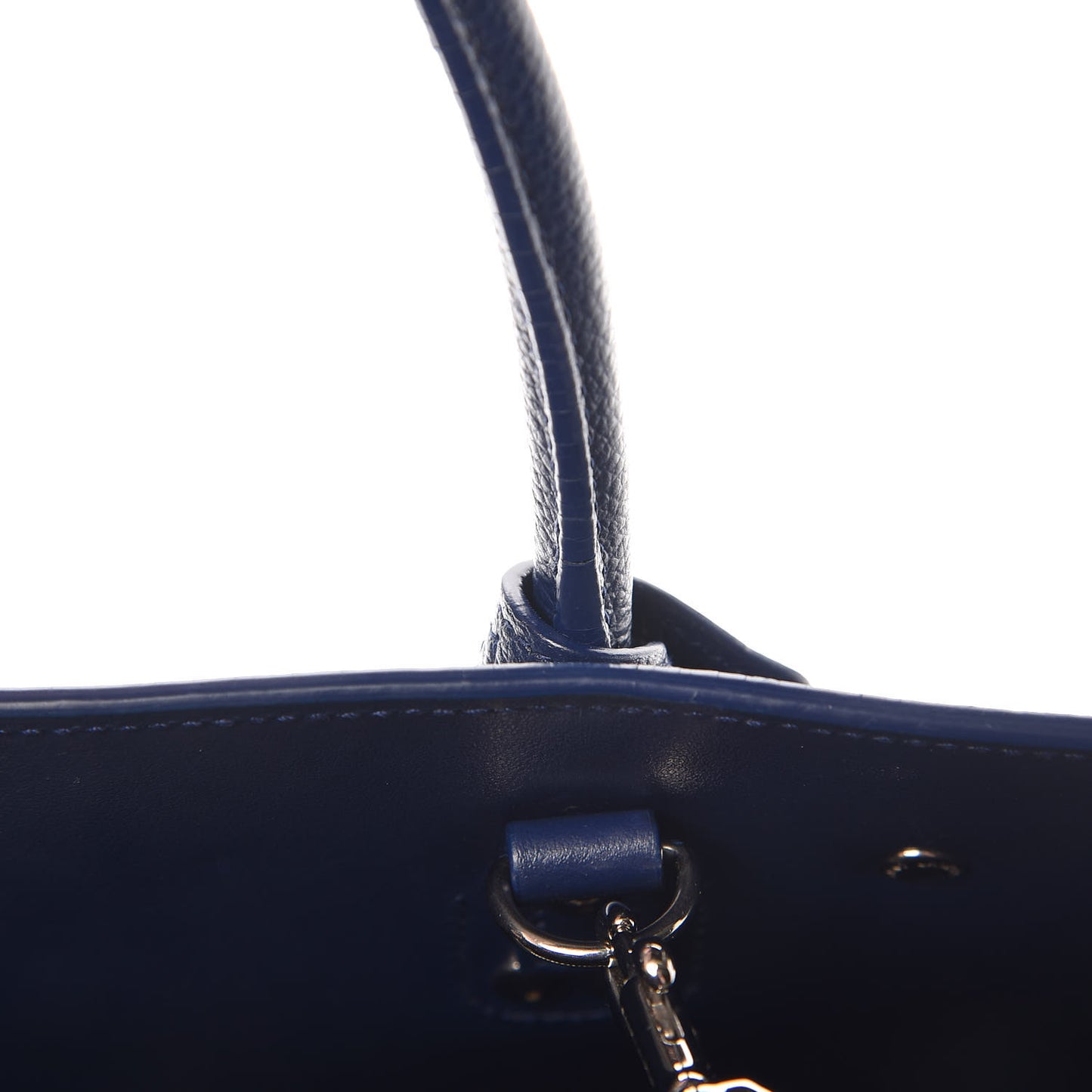 Grained Calfskin Baby Sac De Jour Marine